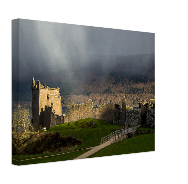 Rainy Loch ness castle Scotland Photo Print - Canvas - Framed Photo Print - Hampshire Prints
