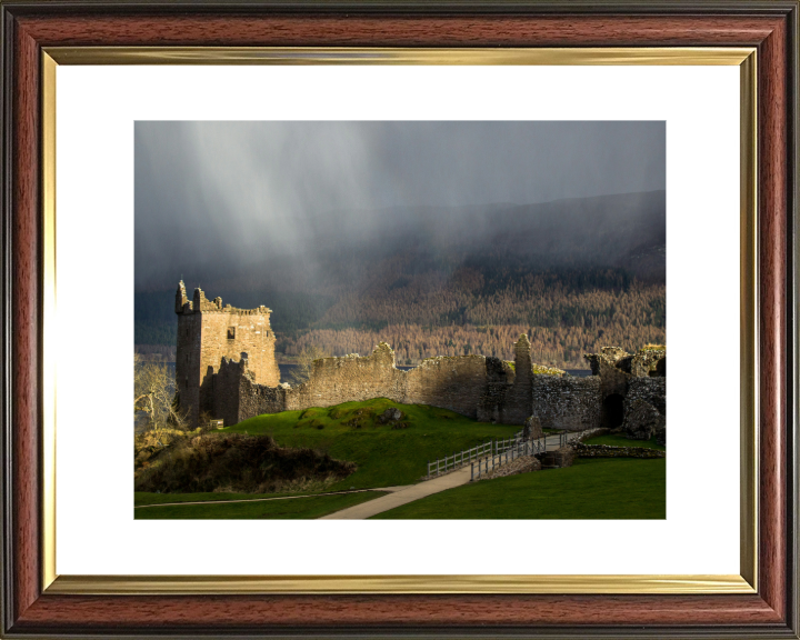Rainy Loch ness castle Scotland Photo Print - Canvas - Framed Photo Print - Hampshire Prints
