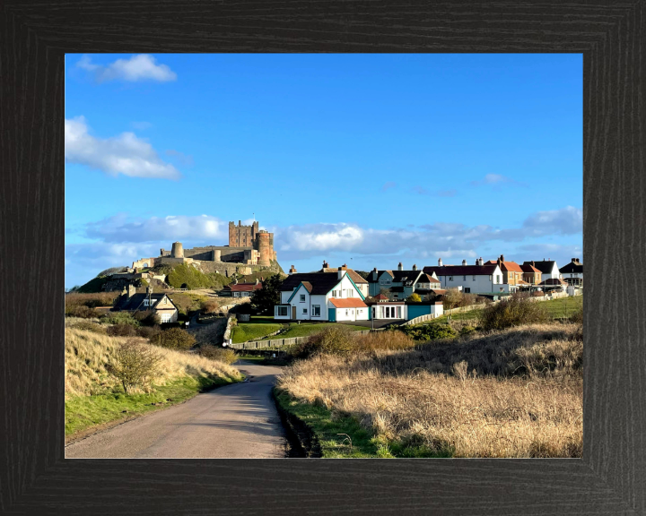 bamburgh castle Northumberland in summer Photo Print - Canvas - Framed Photo Print - Hampshire Prints