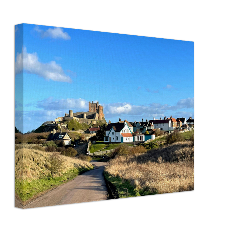 bamburgh castle Northumberland in summer Photo Print - Canvas - Framed Photo Print - Hampshire Prints