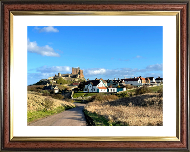 bamburgh castle Northumberland in summer Photo Print - Canvas - Framed Photo Print - Hampshire Prints