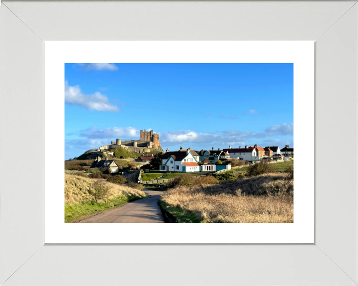 bamburgh castle Northumberland in summer Photo Print - Canvas - Framed Photo Print - Hampshire Prints