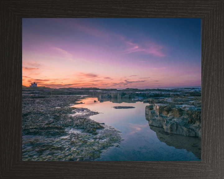 The northumberland coast at sunset Photo Print - Canvas - Framed Photo Print - Hampshire Prints