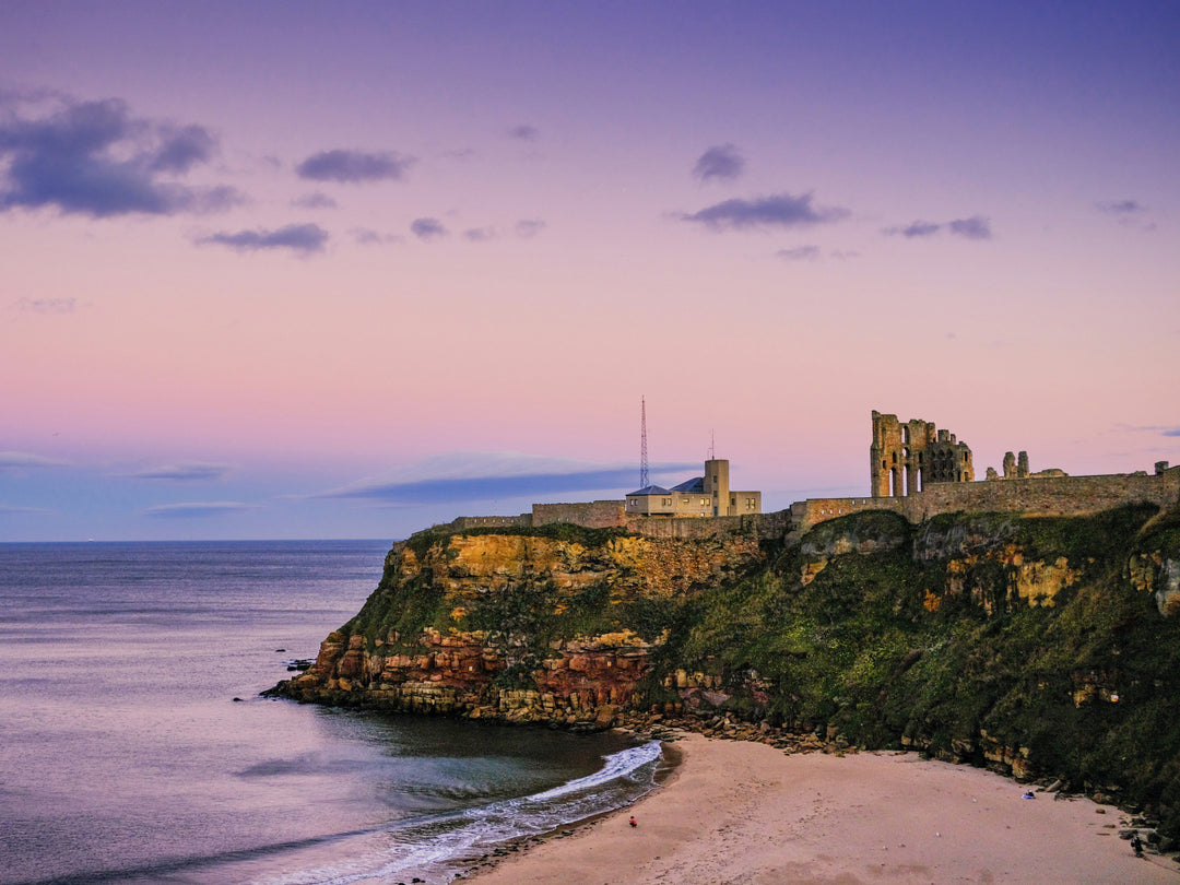 Tynemouth seafront Northumberland at dusk Photo Print - Canvas - Framed Photo Print - Hampshire Prints