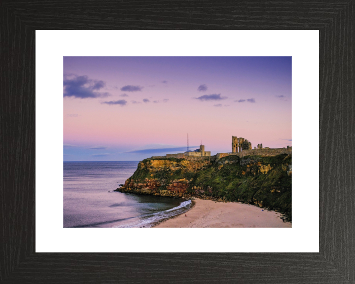 Tynemouth seafront Northumberland at dusk Photo Print - Canvas - Framed Photo Print - Hampshire Prints