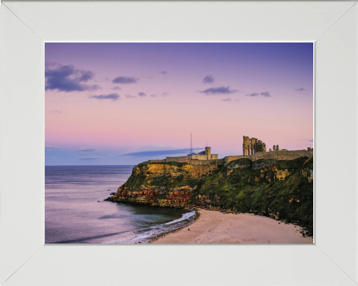 Tynemouth seafront Northumberland at dusk Photo Print - Canvas - Framed Photo Print - Hampshire Prints