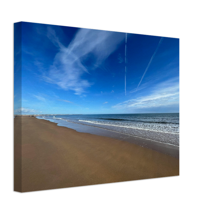 An empty Druridge Bay beach Northumberland Photo Print - Canvas - Framed Photo Print - Hampshire Prints