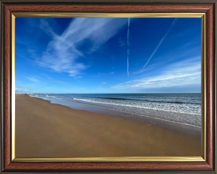 An empty Druridge Bay beach Northumberland Photo Print - Canvas - Framed Photo Print - Hampshire Prints