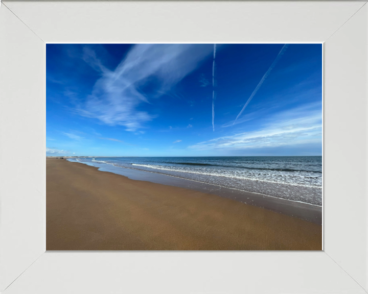 An empty Druridge Bay beach Northumberland Photo Print - Canvas - Framed Photo Print - Hampshire Prints