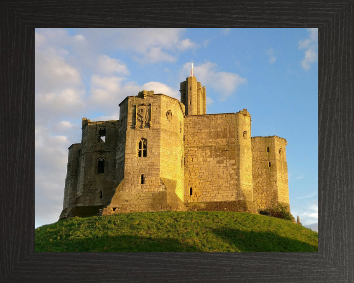 Warkworth castle Northumberland Photo Print - Canvas - Framed Photo Print - Hampshire Prints