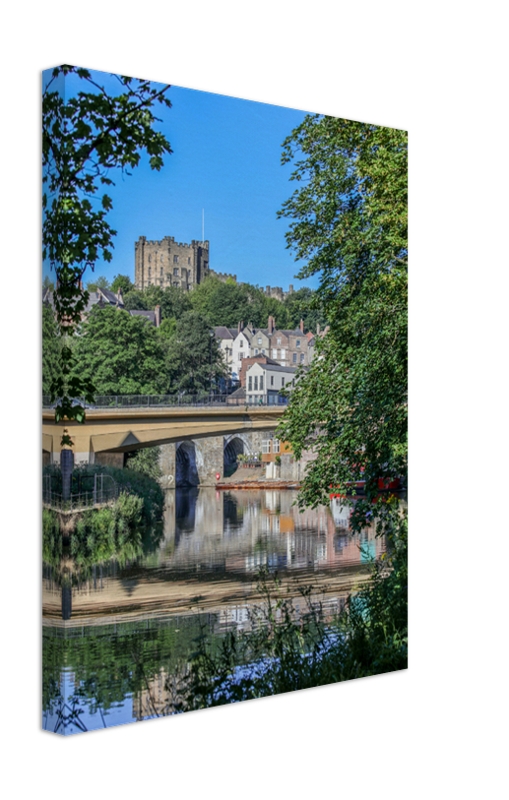 Durham castle from riverside Northumberland Photo Print - Canvas - Framed Photo Print - Hampshire Prints