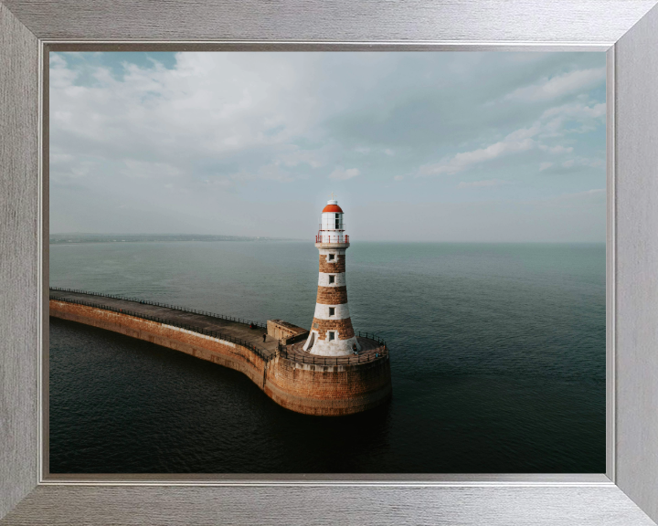 Roker Lighthouse Northumberland from above Photo Print - Canvas - Framed Photo Print - Hampshire Prints