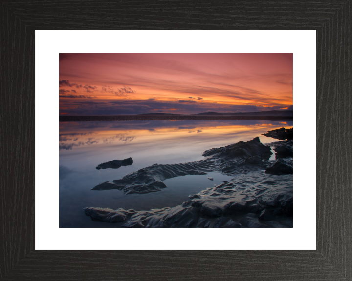 Morecambe bay Lancashire at sunset Photo Print - Canvas - Framed Photo Print - Hampshire Prints