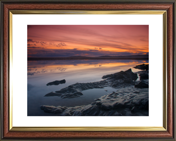 Morecambe bay Lancashire at sunset Photo Print - Canvas - Framed Photo Print - Hampshire Prints