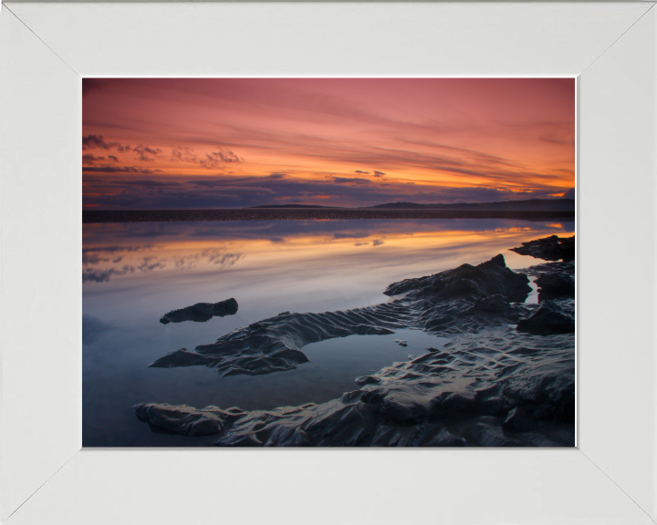 Morecambe bay Lancashire at sunset Photo Print - Canvas - Framed Photo Print - Hampshire Prints