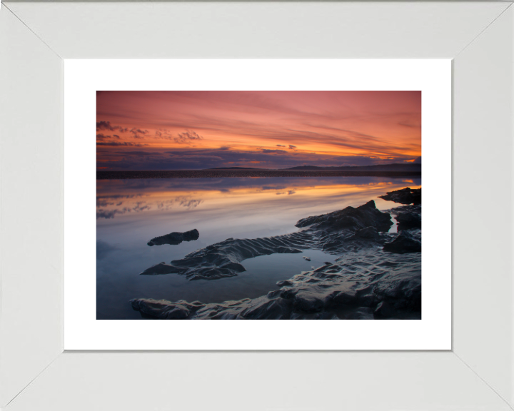 Morecambe bay Lancashire at sunset Photo Print - Canvas - Framed Photo Print - Hampshire Prints