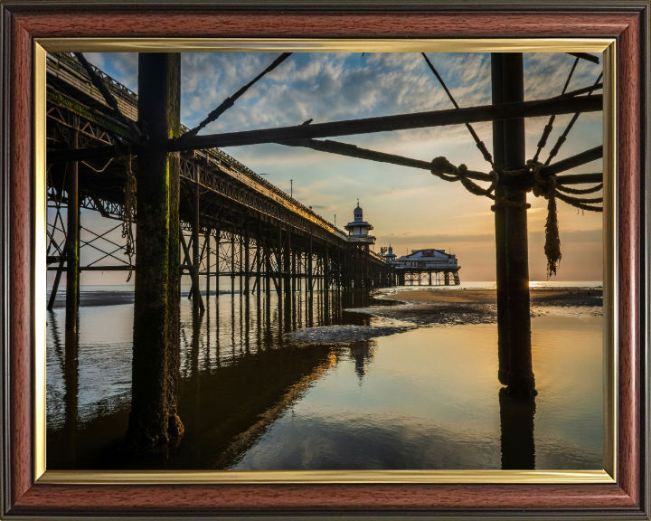 Blackpool north pier lancashire at sunset Photo Print - Canvas - Framed Photo Print - Hampshire Prints