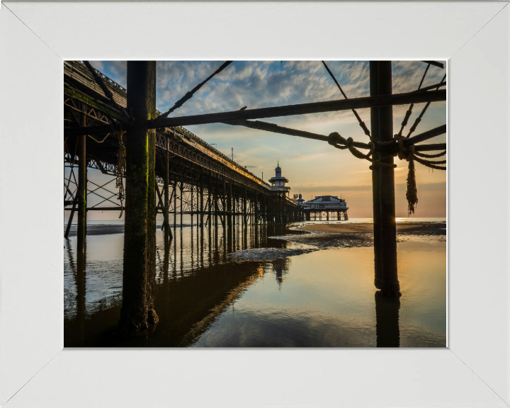 Blackpool north pier lancashire at sunset Photo Print - Canvas - Framed Photo Print - Hampshire Prints