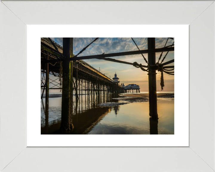 Blackpool north pier lancashire at sunset Photo Print - Canvas - Framed Photo Print - Hampshire Prints