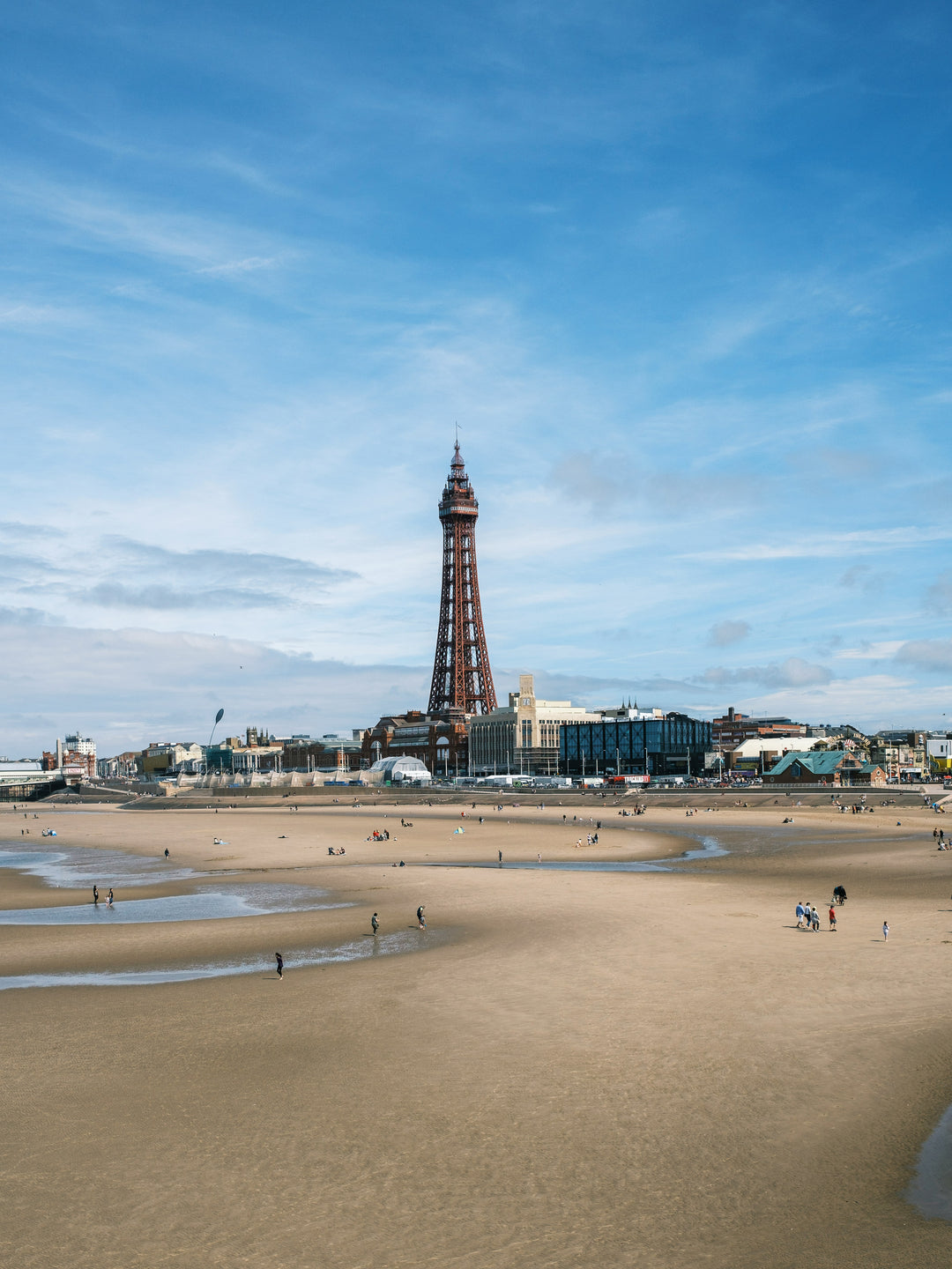 blackpool beach lancashire in summer Photo Print - Canvas - Framed Photo Print - Hampshire Prints