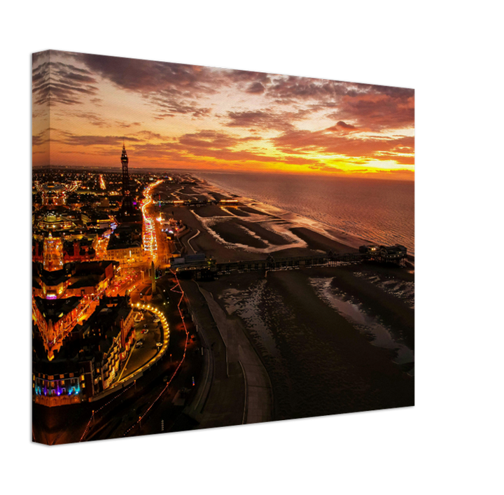 blackpool north pier from above Photo Print - Canvas - Framed Photo Print - Hampshire Prints