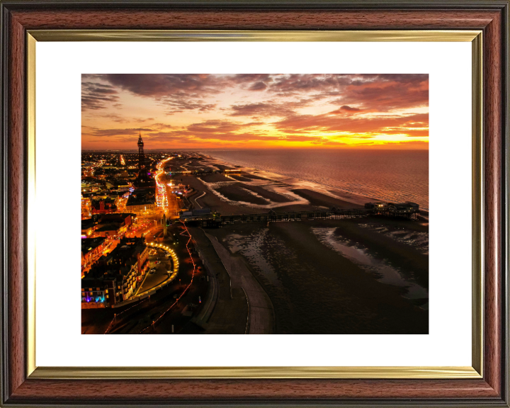 blackpool north pier from above Photo Print - Canvas - Framed Photo Print - Hampshire Prints
