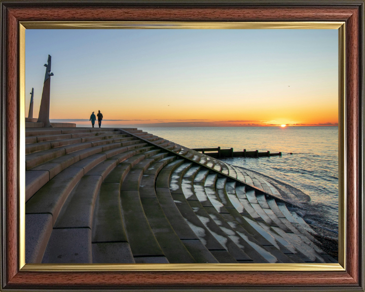 Cleveleys promenade Lancashire at sunset Photo Print - Canvas - Framed Photo Print - Hampshire Prints