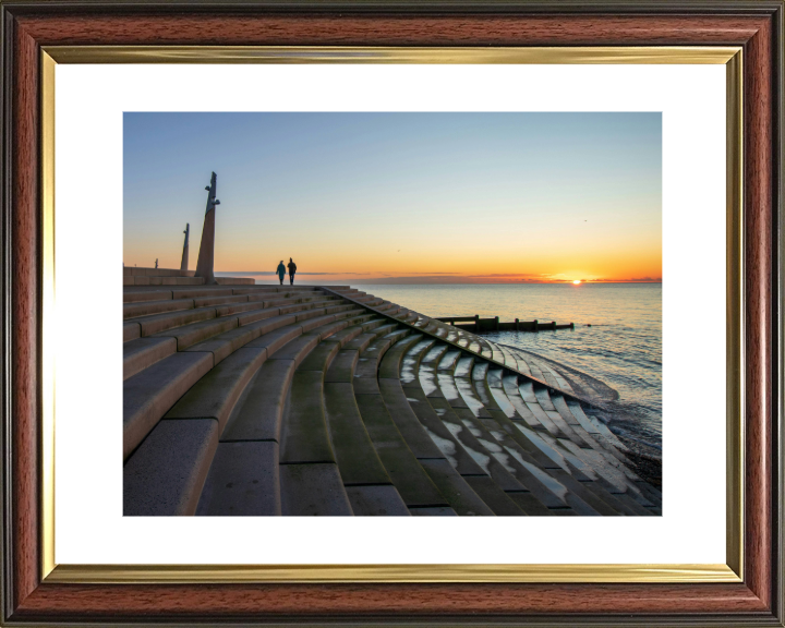 Cleveleys promenade Lancashire at sunset Photo Print - Canvas - Framed Photo Print - Hampshire Prints