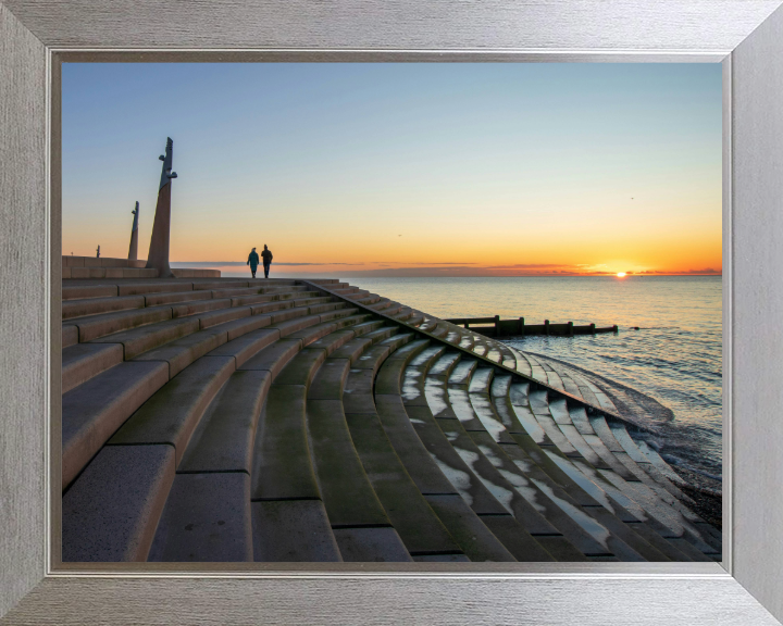 Cleveleys promenade Lancashire at sunset Photo Print - Canvas - Framed Photo Print - Hampshire Prints