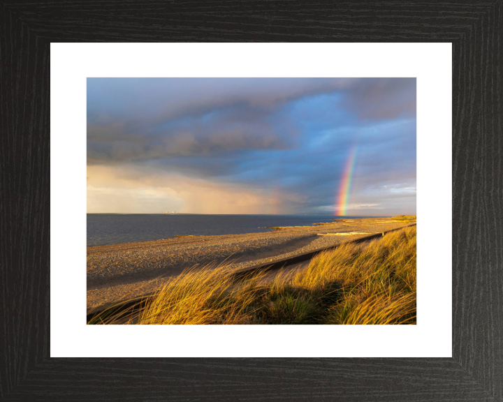 Rainbow over Fleetwood beach Lancashire Photo Print - Canvas - Framed Photo Print - Hampshire Prints