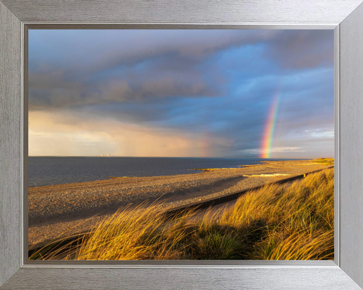 Rainbow over Fleetwood beach Lancashire Photo Print - Canvas - Framed Photo Print - Hampshire Prints