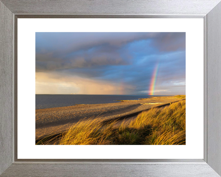 Rainbow over Fleetwood beach Lancashire Photo Print - Canvas - Framed Photo Print - Hampshire Prints