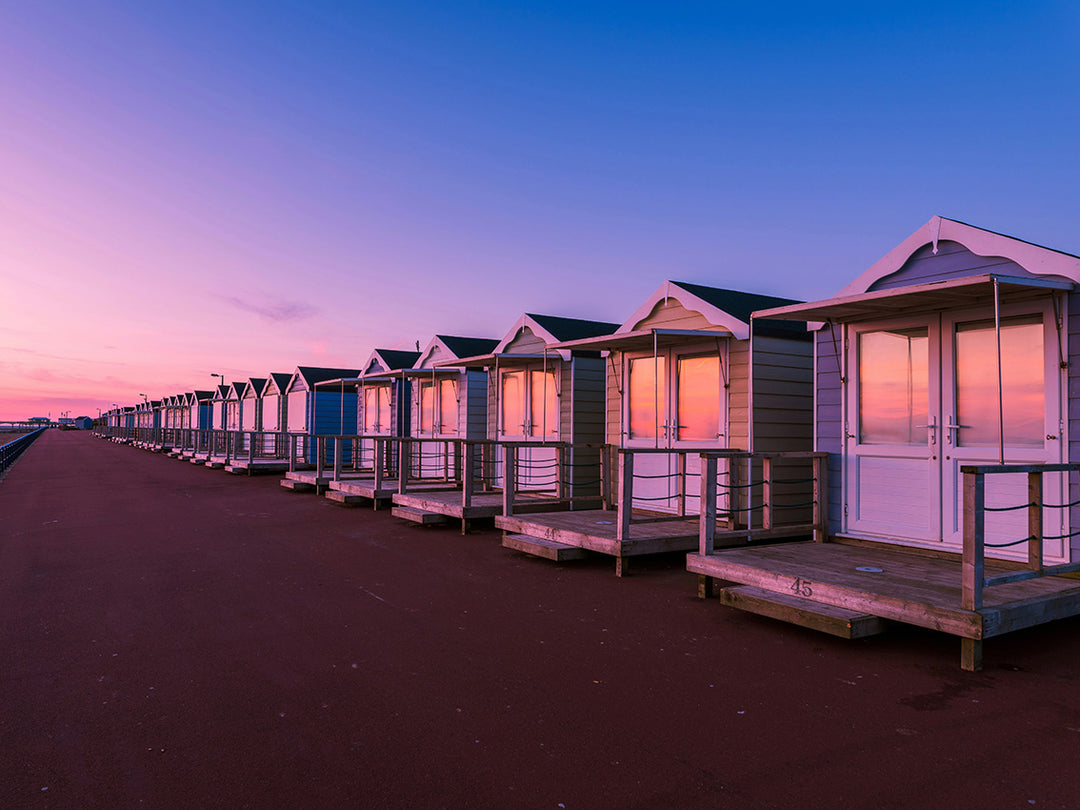 lytham st annes Lancashire beach huts Photo Print - Canvas - Framed Photo Print - Hampshire Prints