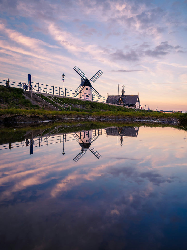 windmill at sunset Lytham Saint Annes Lancashire Photo Print - Canvas - Framed Photo Print - Hampshire Prints