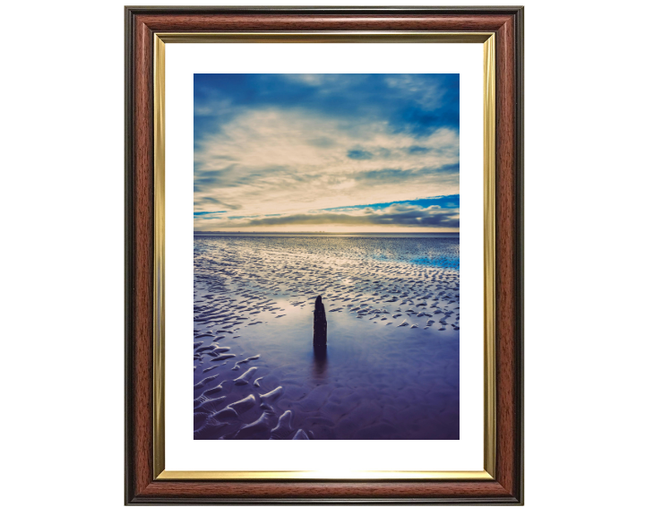 before sunset Silverdale beach Lancashire Photo Print - Canvas - Framed Photo Print - Hampshire Prints