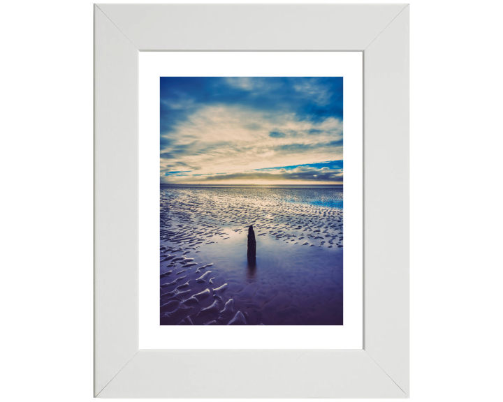 before sunset Silverdale beach Lancashire Photo Print - Canvas - Framed Photo Print - Hampshire Prints