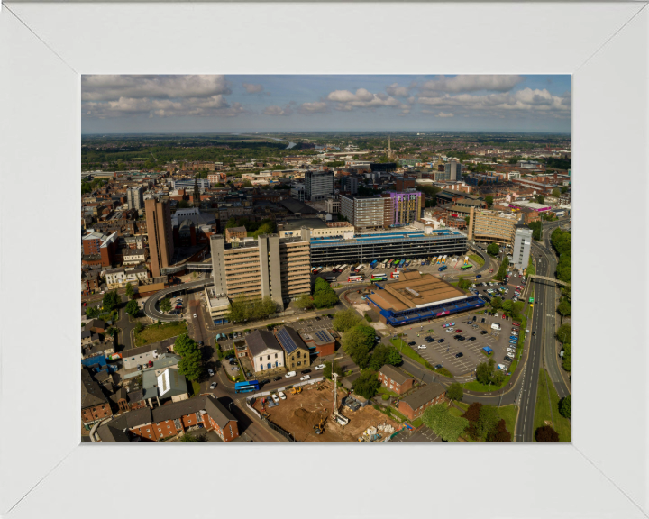 preston city centre Lancashire from above Photo Print - Canvas - Framed Photo Print - Hampshire Prints