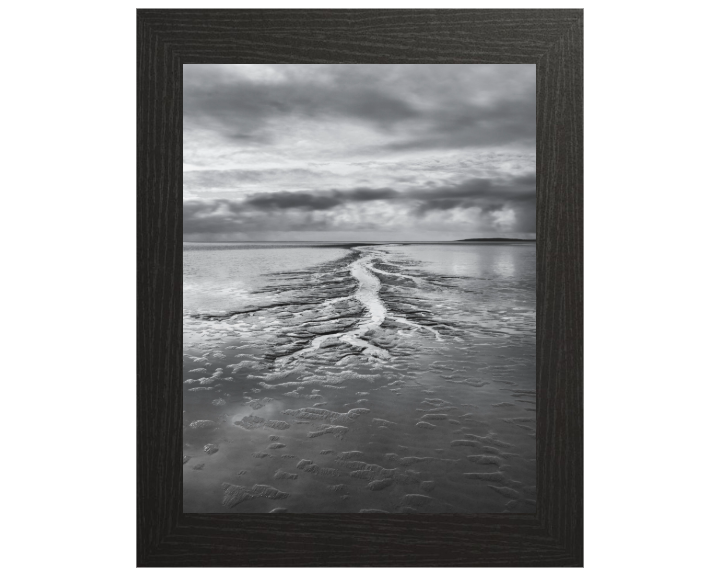 Silverdale beach Lancashire black and white Photo Print - Canvas - Framed Photo Print - Hampshire Prints