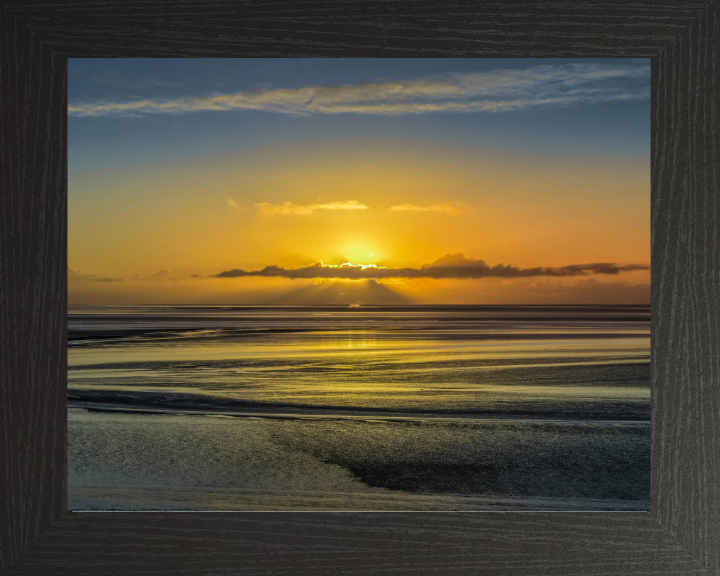 Silverdale beach Lancashire at sunset Photo Print - Canvas - Framed Photo Print - Hampshire Prints
