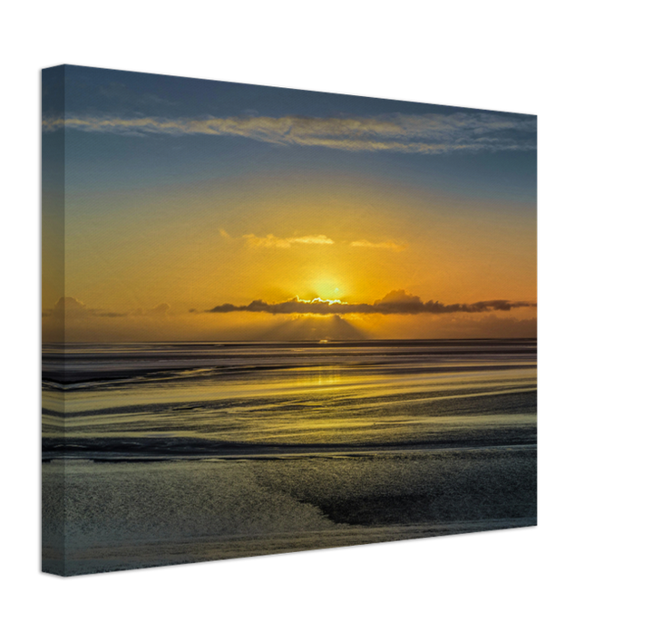 Silverdale beach Lancashire at sunset Photo Print - Canvas - Framed Photo Print - Hampshire Prints