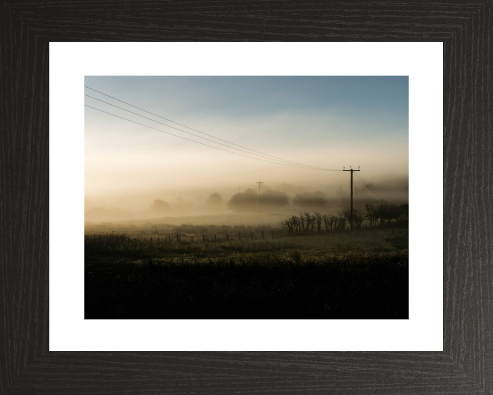 silverdale lancashire surrounded by mist Photo Print - Canvas - Framed Photo Print - Hampshire Prints