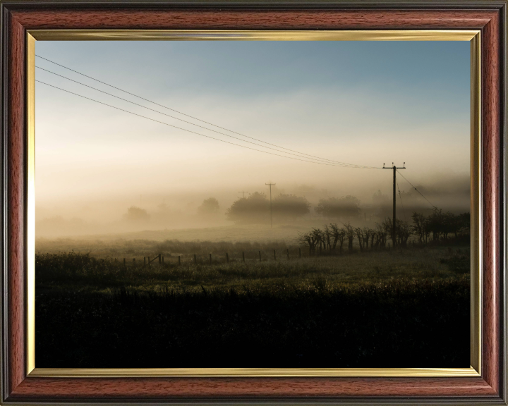 silverdale lancashire surrounded by mist Photo Print - Canvas - Framed Photo Print - Hampshire Prints