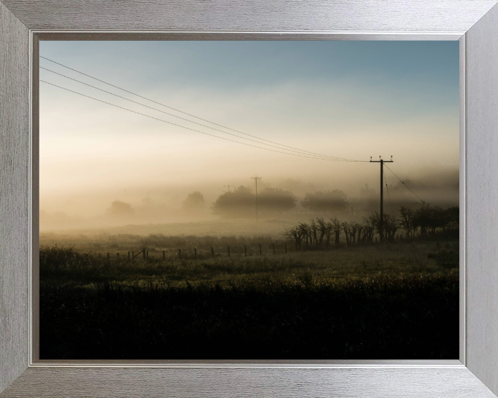 silverdale lancashire surrounded by mist Photo Print - Canvas - Framed Photo Print - Hampshire Prints