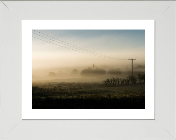 silverdale lancashire surrounded by mist Photo Print - Canvas - Framed Photo Print - Hampshire Prints