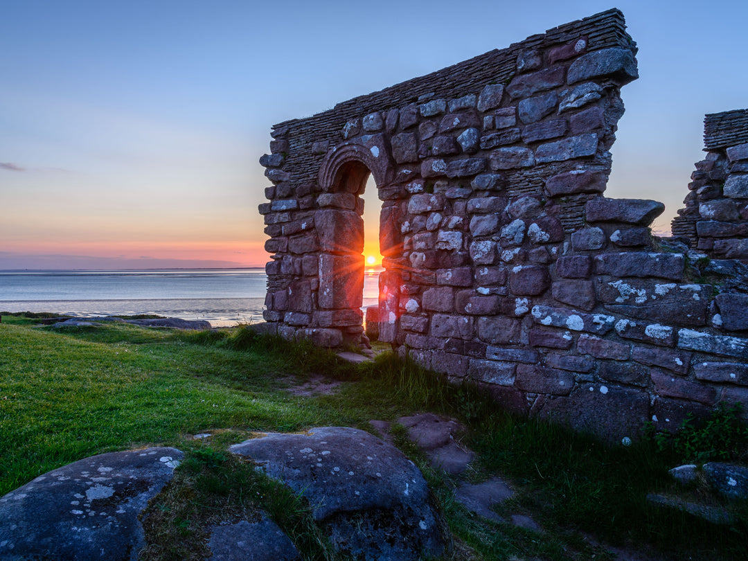 St Patricks Chapel sunset heysham Lancashire Photo Print - Canvas - Framed Photo Print - Hampshire Prints