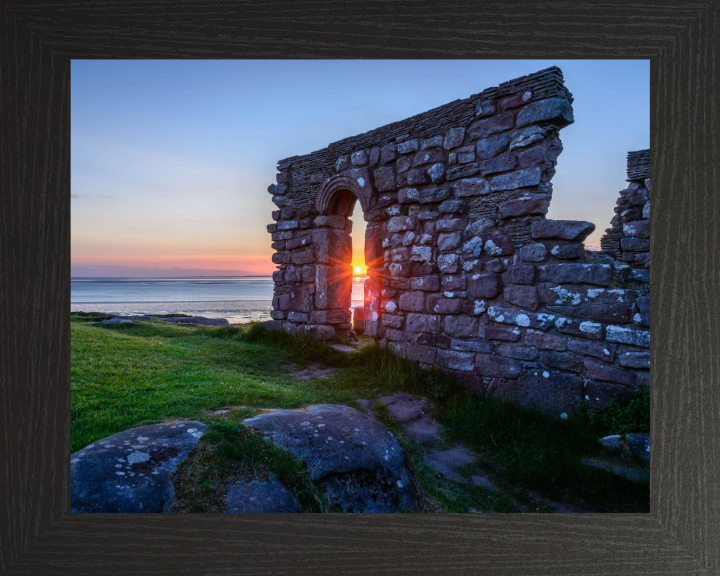 St Patricks Chapel sunset heysham Lancashire Photo Print - Canvas - Framed Photo Print - Hampshire Prints