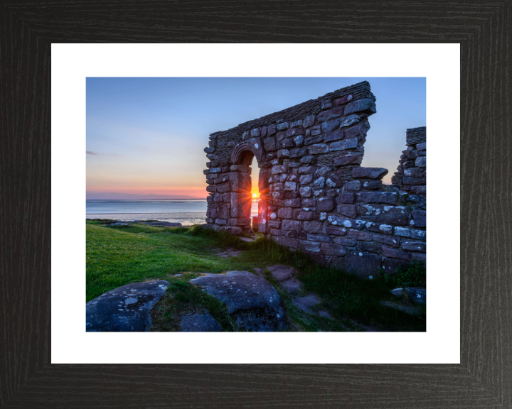 St Patricks Chapel sunset heysham Lancashire Photo Print - Canvas - Framed Photo Print - Hampshire Prints