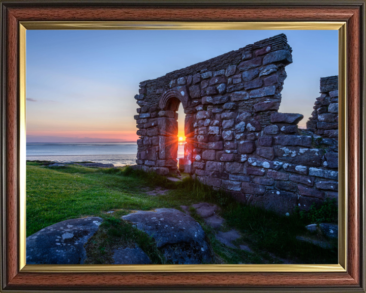 St Patricks Chapel sunset heysham Lancashire Photo Print - Canvas - Framed Photo Print - Hampshire Prints