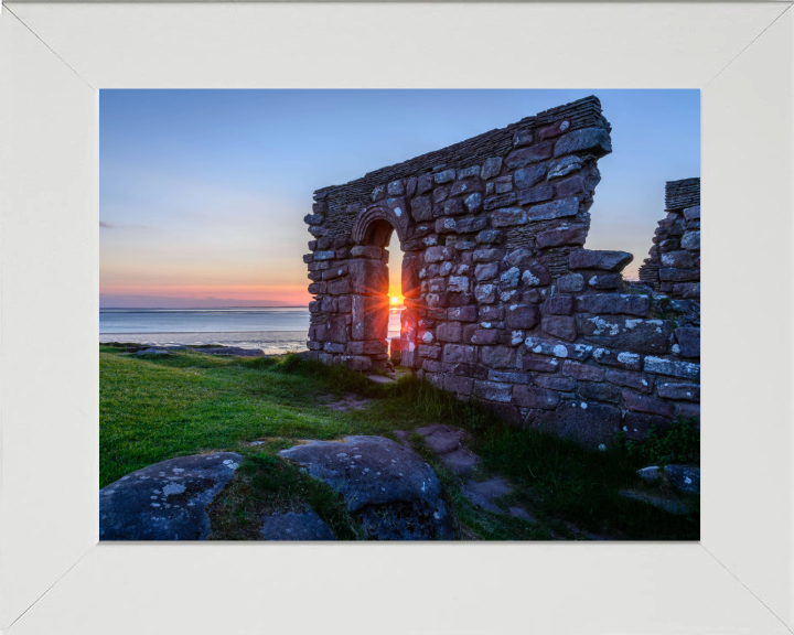 St Patricks Chapel sunset heysham Lancashire Photo Print - Canvas - Framed Photo Print - Hampshire Prints