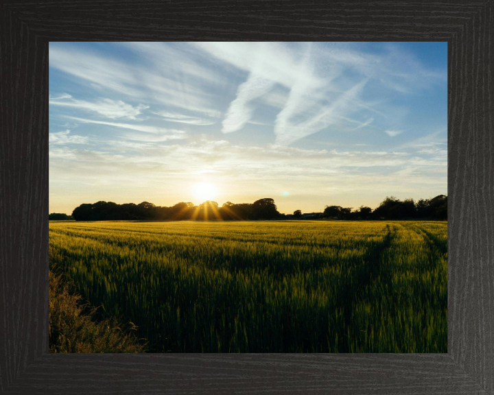 Sunset at Preesall Lancashire Photo Print - Canvas - Framed Photo Print - Hampshire Prints